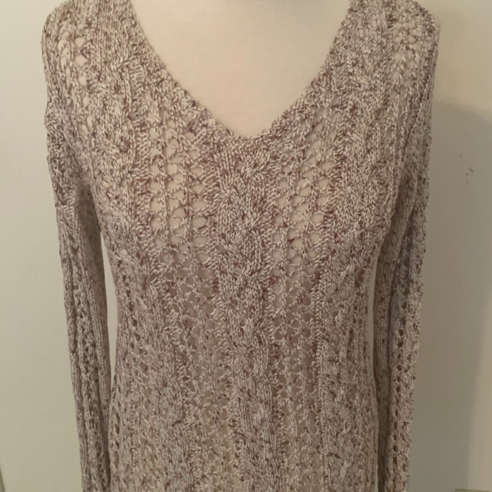 Mystree Open Weave Sweater, L - image 3